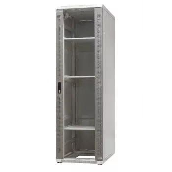 EMITER EmiterNet Top 42U wolnostojąca szafa rack, 600x1000x1980 mm, szklane przednie drzwi, czarna EM/SH05D-6042