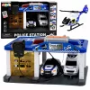 LEAN TOYS Komisariat Policji z Garażem, 2 Samochody, Helikopter, Krótkofalówka, Światła i Dźwięki | 31588