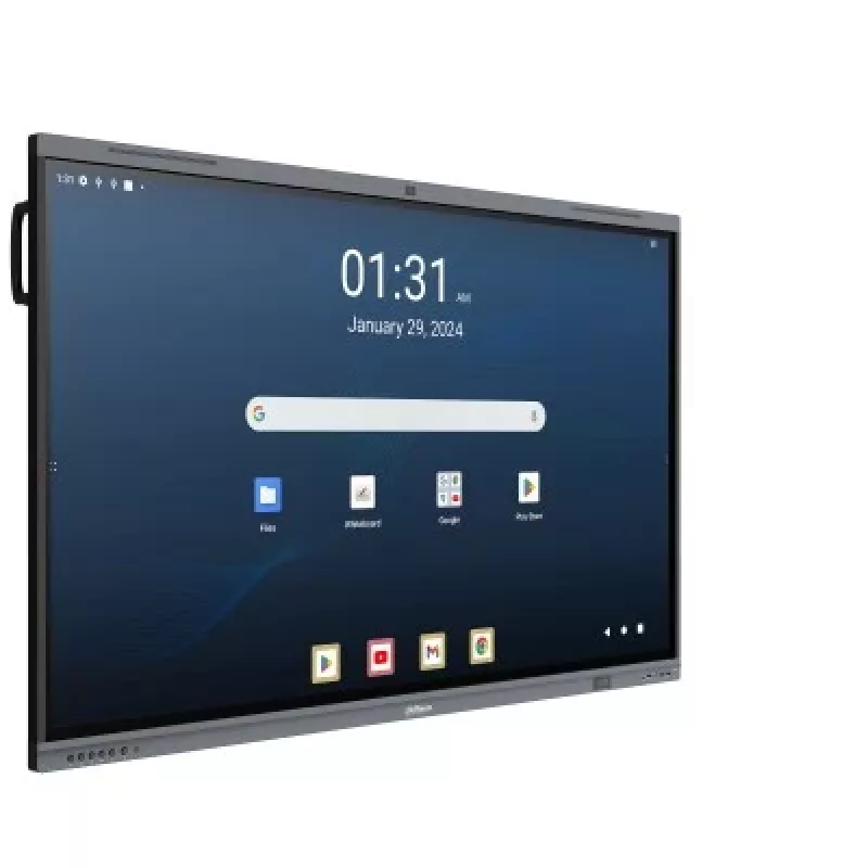 Dahua DHI-LPH65-MC480-U 65 inch 4K interaktywny wyświetlacz dotykowy z Android 13, certyfikat EDLA, 40-punktowy dotyk IR, kamera 48MP, 8-mikrofonowa matryca, Wi-Fi 6, 8GB RAM, 128GB pamięci