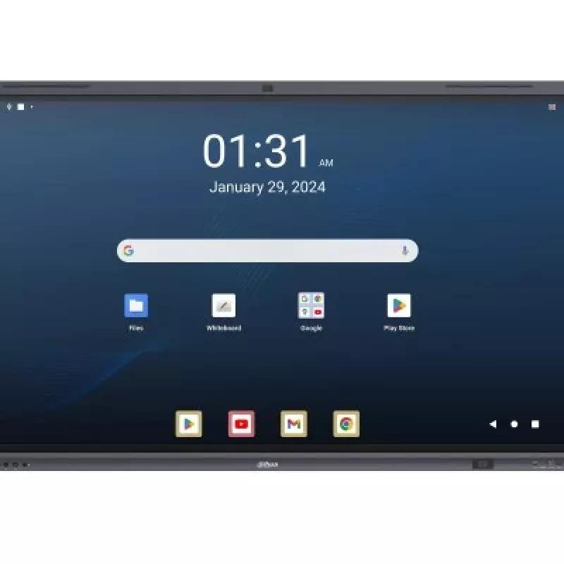 Dahua DHI-LPH65-MC480-U 65 inch 4K interaktywny wyświetlacz dotykowy z Android 13, certyfikat EDLA, 40-punktowy dotyk IR, kamera 48MP, 8-mikrofonowa matryca, Wi-Fi 6, 8GB RAM, 128GB pamięci