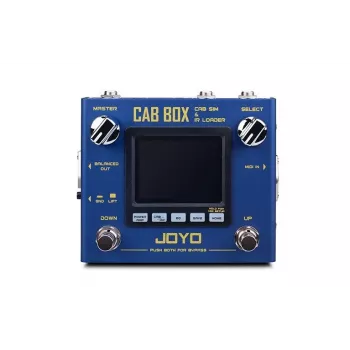 JOYO R-08 Cab Box Symulator Kolumny IR w Formie Efektu z 40 Fabrycznymi IR, 11 Modelami Mikrofonów, 4 Symulacjami Wzmacniaczy Mocy, 3-Pasmowym EQ, Wyjściem XLR DI, Wyjściem Słuchawkowym