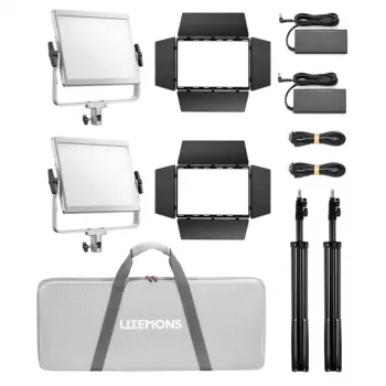 Godox Litemons LP600R Zestaw 2x Panel LED RGB, 60W, 2500K-8500K, CRI 96, Bluetooth, Zestaw Dwóch Świateł