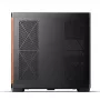 Obudowa PC Jonsbo TK-4 Wood, Midi Tower, ATX, szkło hartowane - czarna