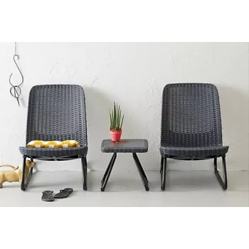 KETER Zestaw mebli ogrodowych Rio Patio Set szary