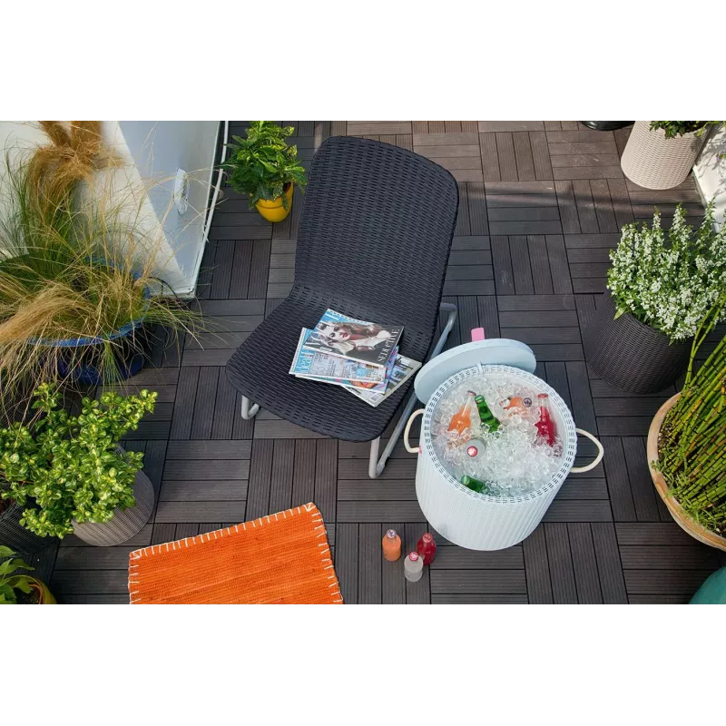 KETER Zestaw mebli ogrodowych Rio Patio Set szary