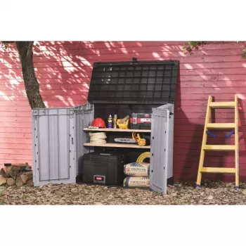 KETER SKRZYNIA OGRODOWA I BALKONOWA MIDI SZARO-CZARNA 132x71.5x113.5cm