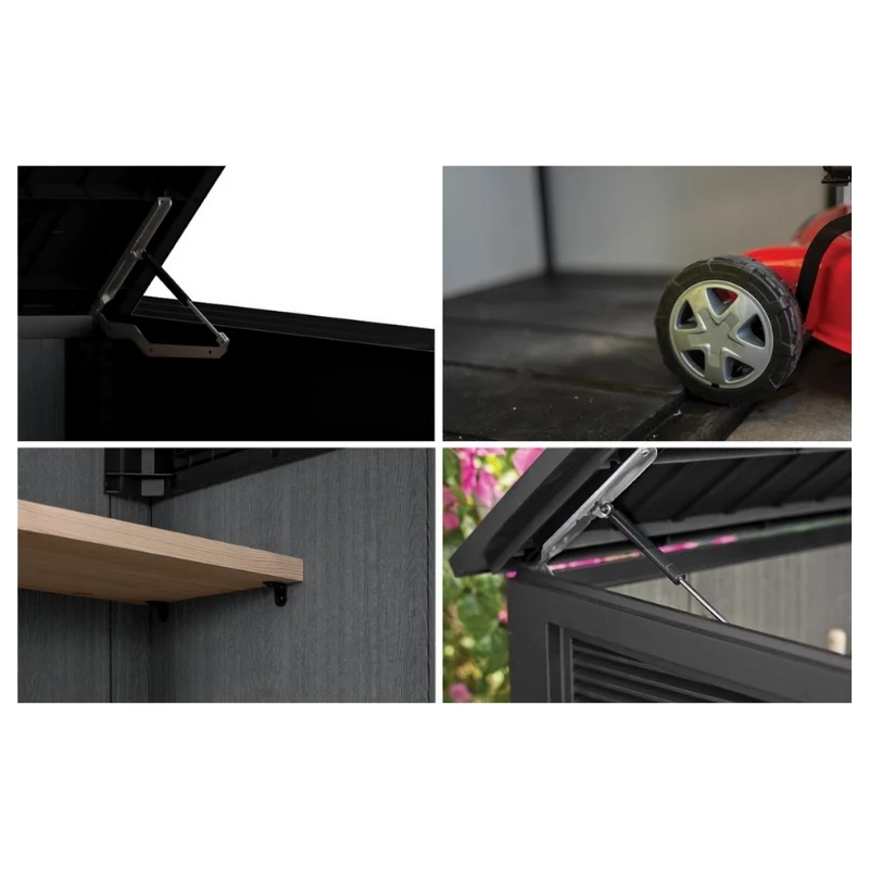 KETER Szopa ogrodowa Deco Horizontal Shed orzechowy odcień