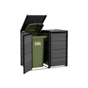 KETER Pojemnik na odpady 2x240L schowek Hide Away szary