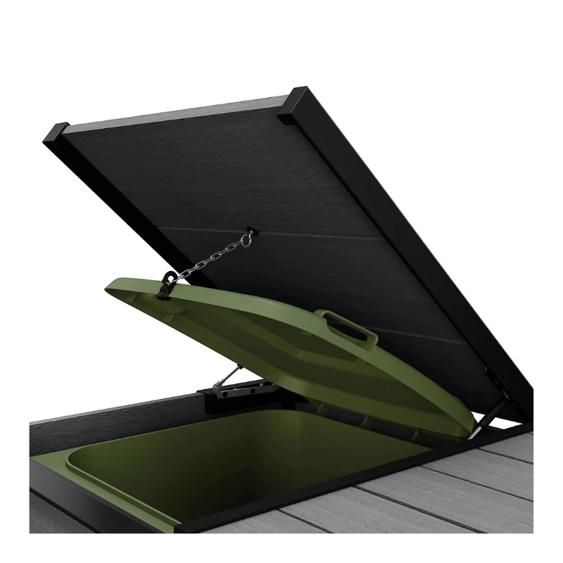 KETER Pojemnik na odpady 2x240L schowek Hide Away szary
