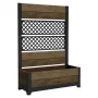 KETER Deco Tulip 110L 2-Rhombus orzechowa osłonka na kwiaty z siatką