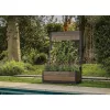 KETER Deco Tulip 110L 2-Rhombus orzechowa osłonka na kwiaty z siatką