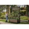 KETER Deco Tulip 110L 2-Rhombus orzechowa osłonka na kwiaty z siatką