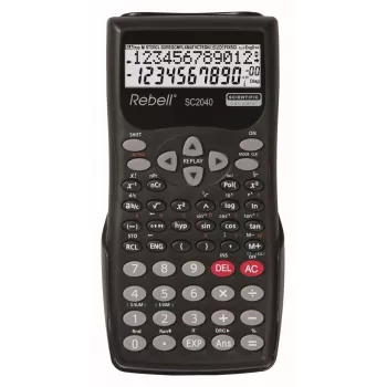 REBELL RE-SC2040 BX Kalkulator naukowy, 240 funkcji, 2-liniowy wyświetlacz LCD, czarny