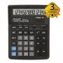 REBELL RE-BDC514 BX Kalkulator biurkowy 12-cyfrowy Dual Power Czarny/Srebrny
