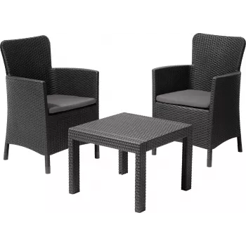 KETER Zestaw mebli ogrodowych Salvador Balcony Set szary