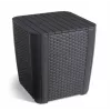 KETER Stół ogrodowy/skrzynia do przechowywania Luzon Flat Wicker, szary