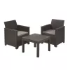 KETER Zestaw mebli ogrodowych Elodie Balcony Set ze stolikiem Classic grey