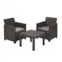 KETER Zestaw mebli ogrodowych Elodie Balcony Set ze stolikiem Classic grey