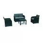 KETER Zestaw mebli ogrodowych Rosalie Set ze stolikiem Classic grey