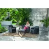 KETER Zestaw mebli ogrodowych Rosalie Set ze stolikiem Classic grey
