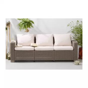 KETER Sofa ogrodowa California 3-osobowa beżowa