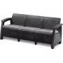 KETER Corfu Love Seat Max potrójna sofa ogrodowa szara