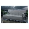 KETER Sofa ogrodowa trzyosobowa Scandi Linea 3 Seater Sofa jasnoszara/ciemnoszara stalowa