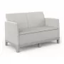 KETER Sofa ogrodowa dwuosobowa Scandi Form 2 Seater Sofa pebble gray/light beige