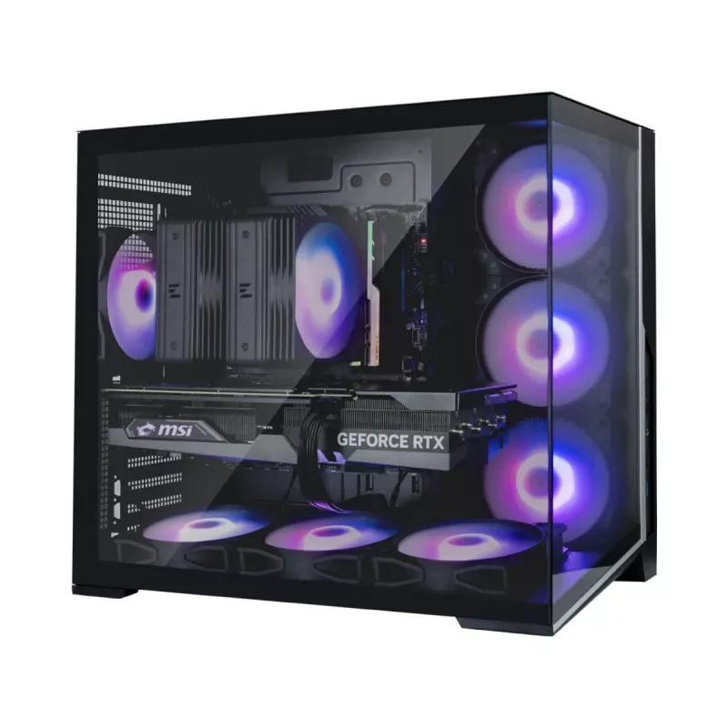 Zalman D40, obudowa komputerowa ATX Mid Tower, 7 wentylatorów ARGB 120mm, czarna