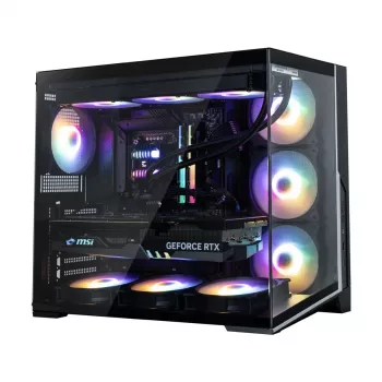 Zalman D40F, obudowa ATX Mid Tower, 7 wentylatorów FRGB 120mm, czarna