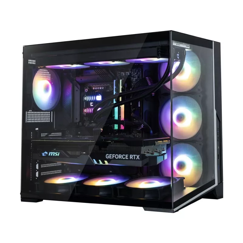 Zalman D40F, obudowa ATX Mid Tower, 7 wentylatorów FRGB 120mm, czarna