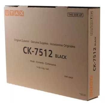 UTAX CK-7512 Oryginalny Czarny Zestaw Tonera (1T02V70TA0), 20 000 Stron