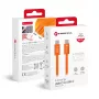Kabel Forcell USB C do USB C Forcell F-Energy QC4.0 PD 5A 100W Cafule Kolor 1,2 m ACYH23 pomarańczowy