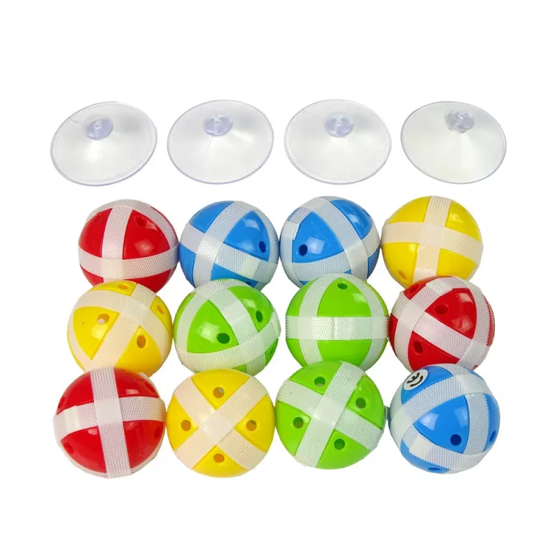 LEAN TOYS Zestaw do gry w rzutki 36 cm Tarcza z piłeczkami na rzepy