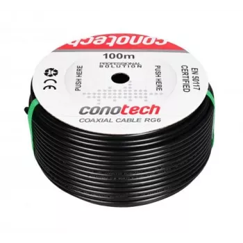 Kabel koncentryczny CONOTECH NS-557 NS113TRI HQ PE żelowany czarny 100m