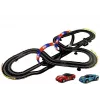 LEAN TOYS Tor wyścigowy 2 Samochody Top Turbo Światła 7,6 m długości