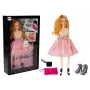 LEAN TOYS Lalka modelka, jasnowłosa 28 cm, torebka, wysokie obcasy