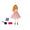 LEAN TOYS Lalka modelka, jasnowłosa 28 cm, torebka, wysokie obcasy