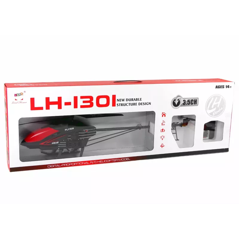 LEAN TOYS LH-1301 Zdalnie Sterowany Śmigłowiec 2.4G Czarny