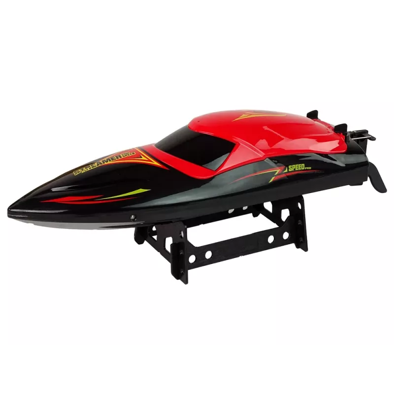 LEAN TOYS Łódź motorowa R/C 2.4G Czerwona 35 KM/H