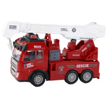 LEAN TOYS Straż Pożarna z Żurawiem Model Zdalnie Sterowany