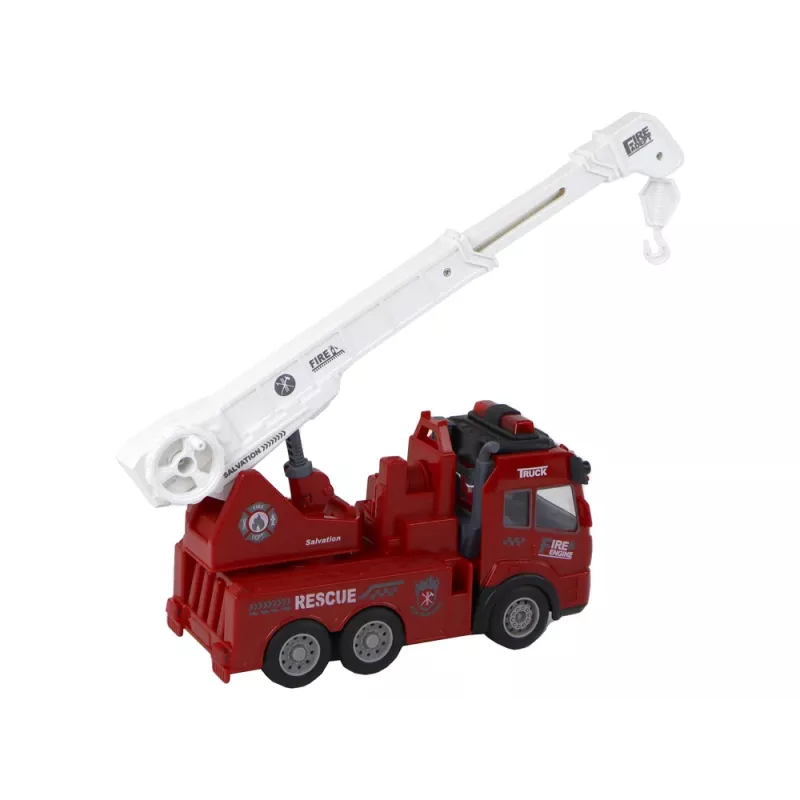 LEAN TOYS Straż Pożarna z Żurawiem Model Zdalnie Sterowany