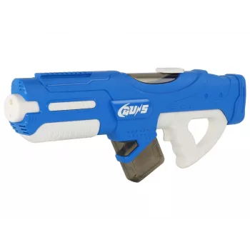 LEAN TOYS Duży niebieski pistolet na wodę 750ml z okularami ochronnymi