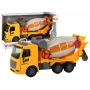 LEAN TOYS Betoniarka obrotowa gruszka dźwięk światło żółta 1:16