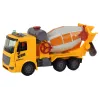 LEAN TOYS Betoniarka obrotowa gruszka dźwięk światło żółta 1:16