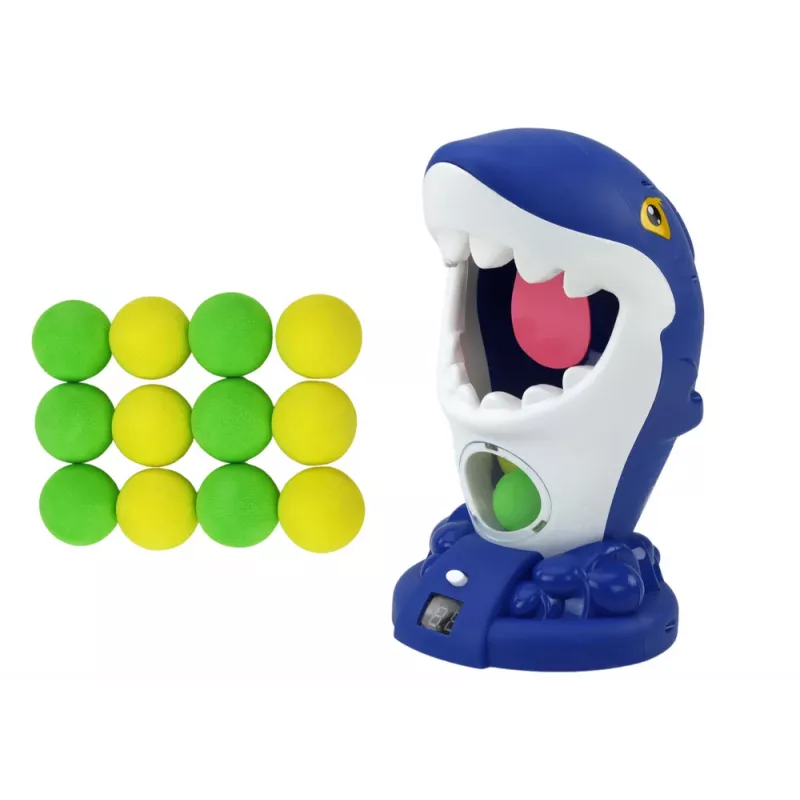 LEAN TOYS Gra Zręcznościowa Shark Shooting Ball Gun