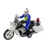 LEAN TOYS Motocykl policyjny z napędem, dźwiękami policyjnymi, światłami, radiowóz policyjny