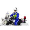 LEAN TOYS Motocykl policyjny z napędem, dźwiękami policyjnymi, światłami, radiowóz policyjny