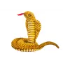 LEAN TOYS Pluszowa Maskotka Wąż Królewska Kobra Żółty 100 cm