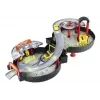 LEAN TOYS Przenośny dwupoziomowy garaż parkingowy w walizce Circle